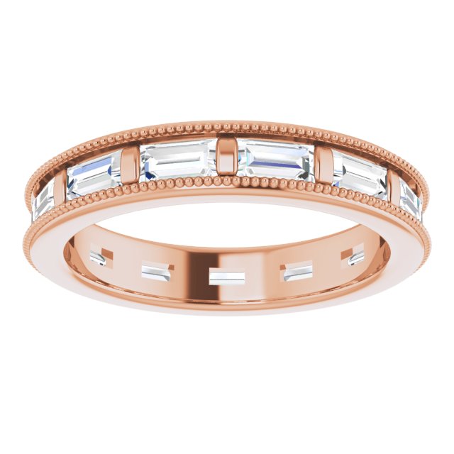 1.82 ct. Straight Baguette Diamond Eternity Band-VIRABYANI